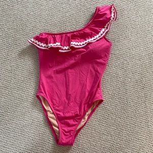 JCREW pink one piece swimsuit